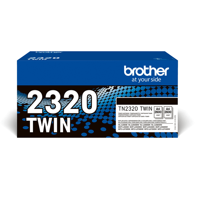 Brother Twin Pack TN-2320 TWIN Tonerkartuschen – Schwarz